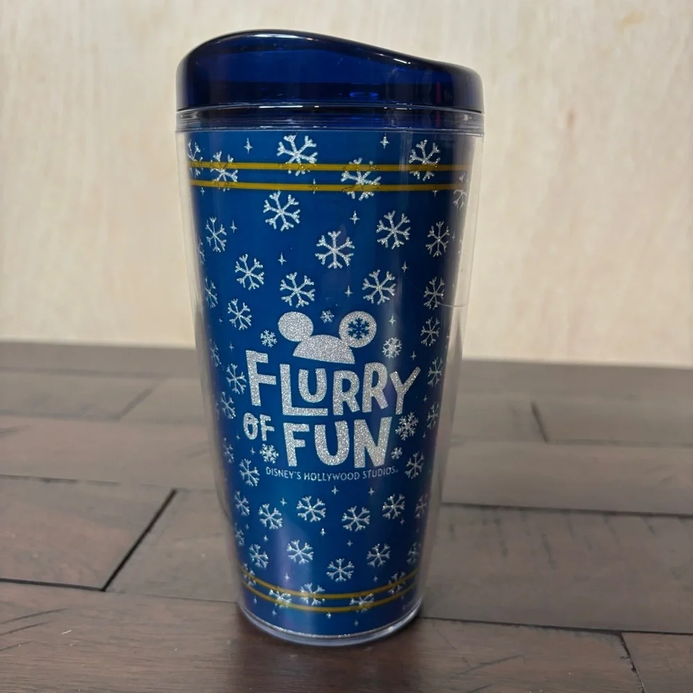 Disney Tumbler with lid Flurry of Fun 2018 Disney‎ Hollywood Studios - NWT